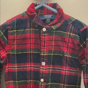Polo by Ralph Lauren Kids Red and Blue Plaid Shirt